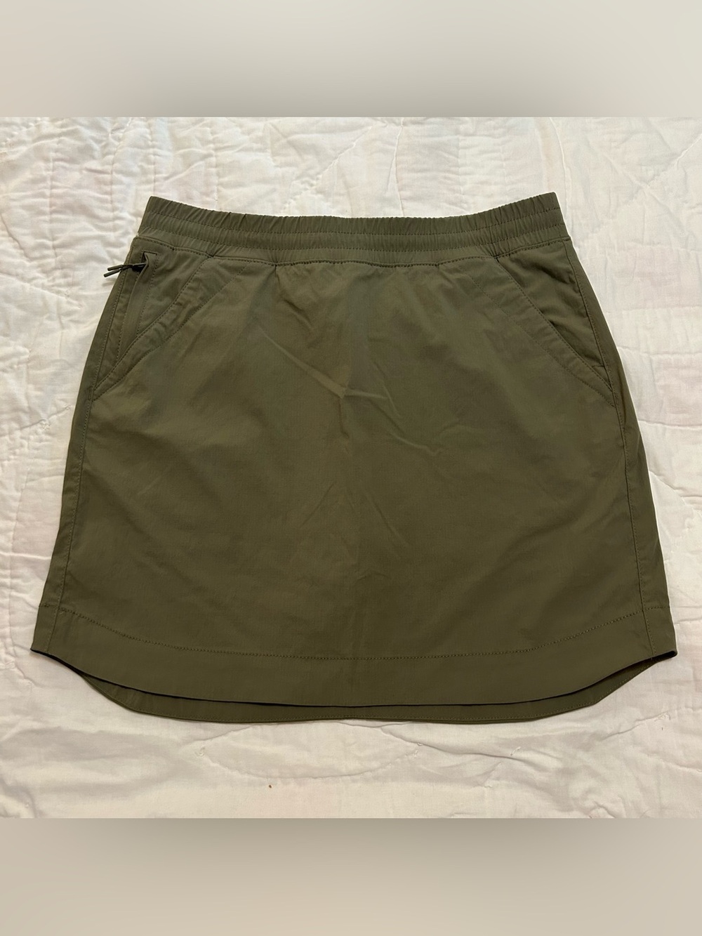 Duluth Trading Alaskan Hardgear AKHG Skort pull on Womens 10 Green Hiking Gorp